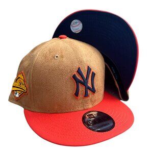 New Era New York Yankees Suede 9FIFTY Snapback Hat Cap 1996 World Series Patch